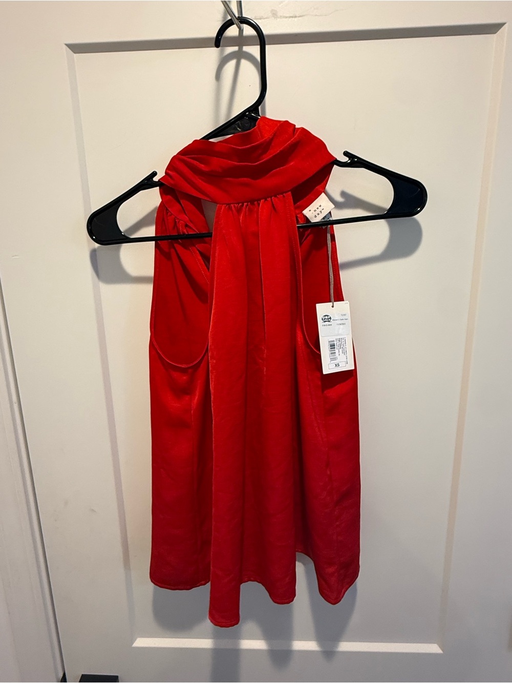 a new day Bright Red Halter Top